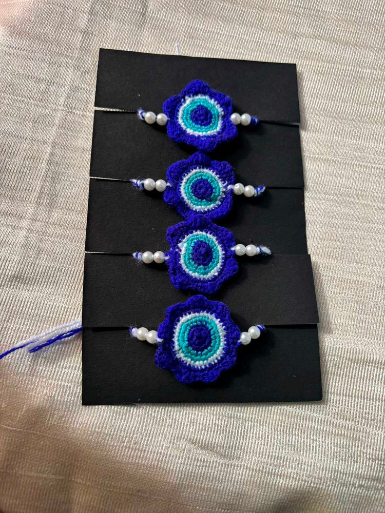 Handmade Evil Eye Rakhi Set🧿✨