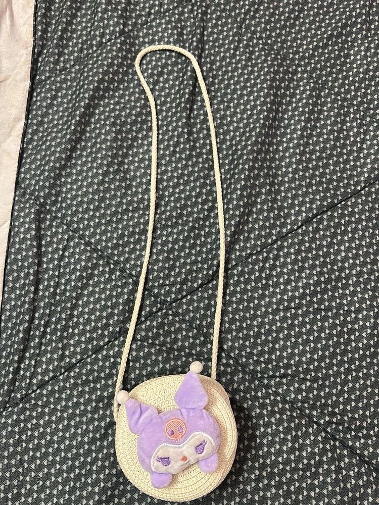Kuromi Plush Crossbody Bag