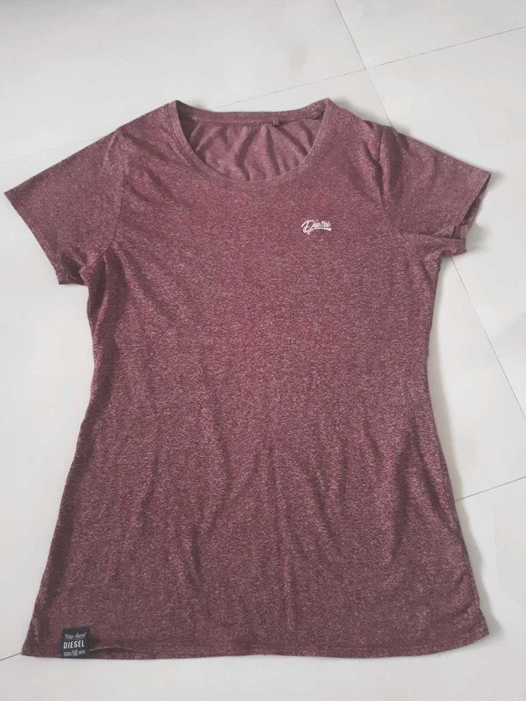 Diesel Marled Red T-Shirt