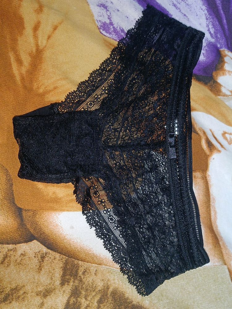 Women Black Net Panty