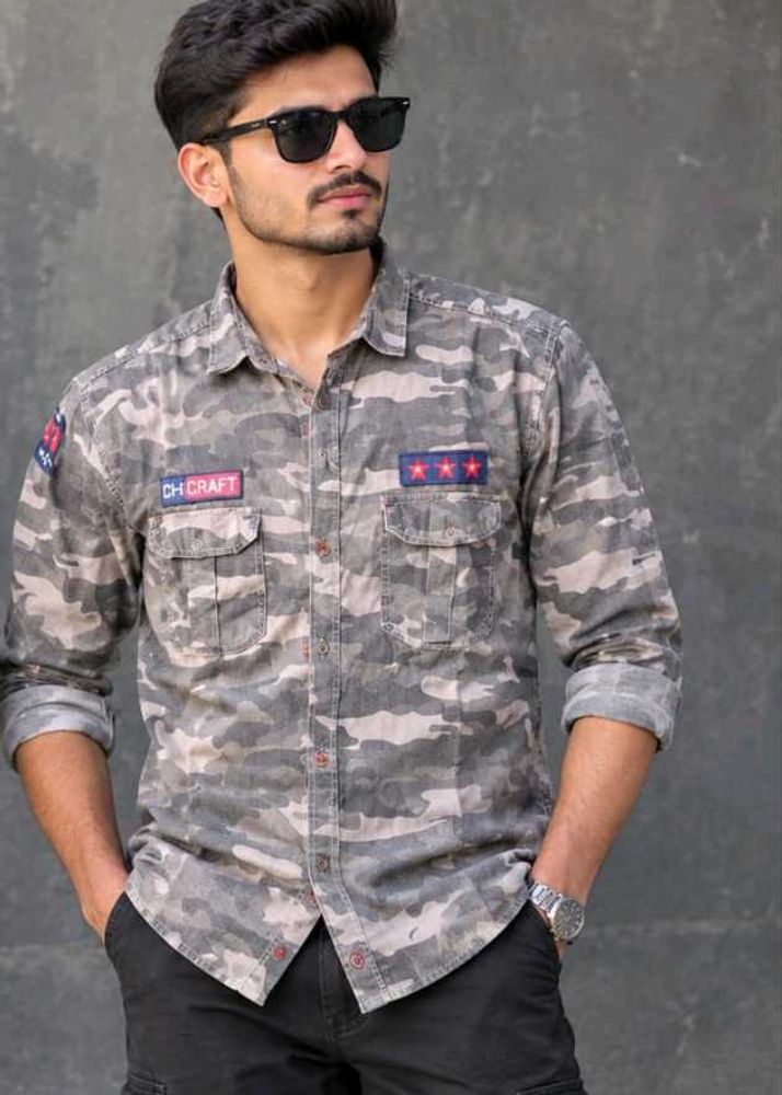 Camouflage Denim Shirt
