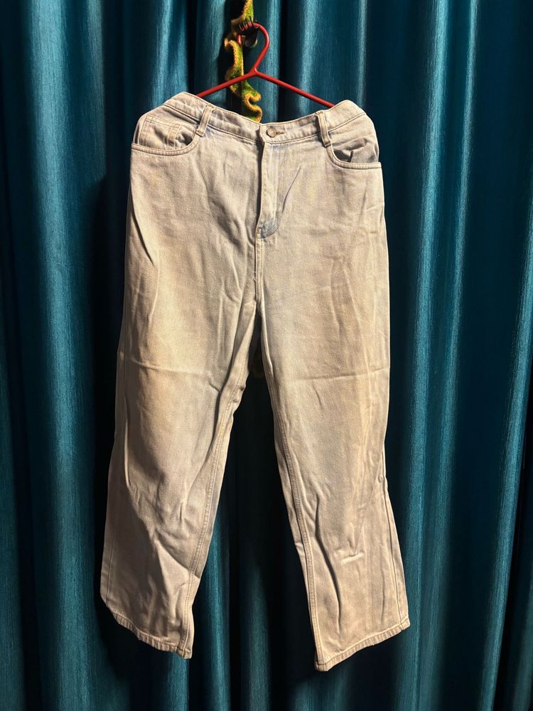 Light Wash Wide Leg Jeans