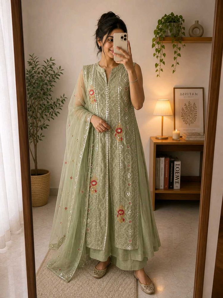 Pista Green ethnic One piece