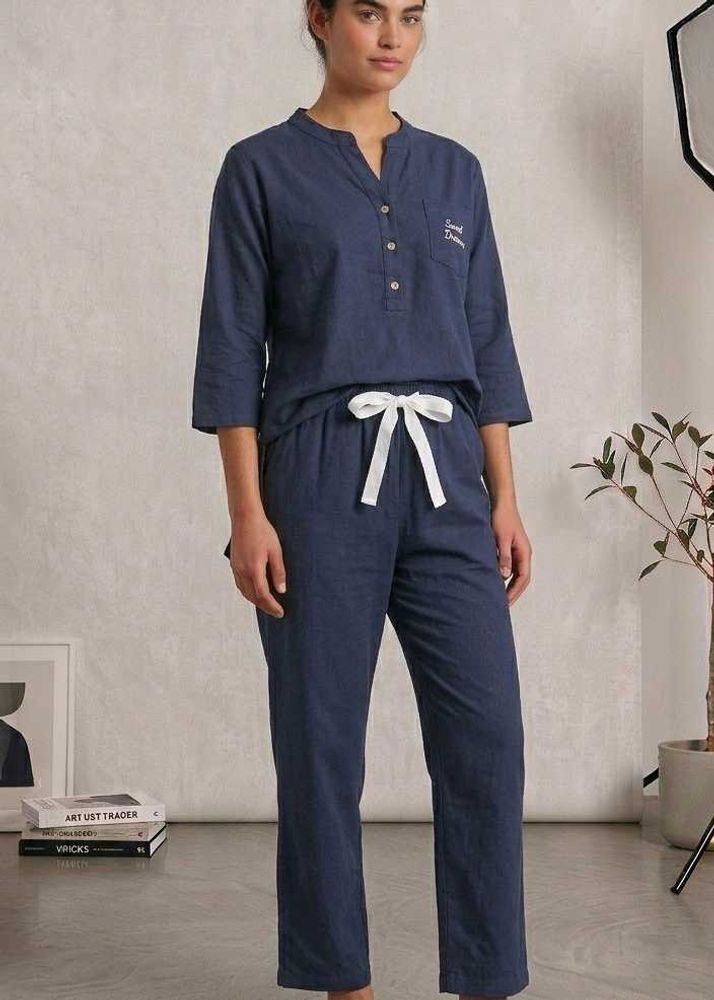 Navy Blue 'Sweet Dreams' Pajama Set