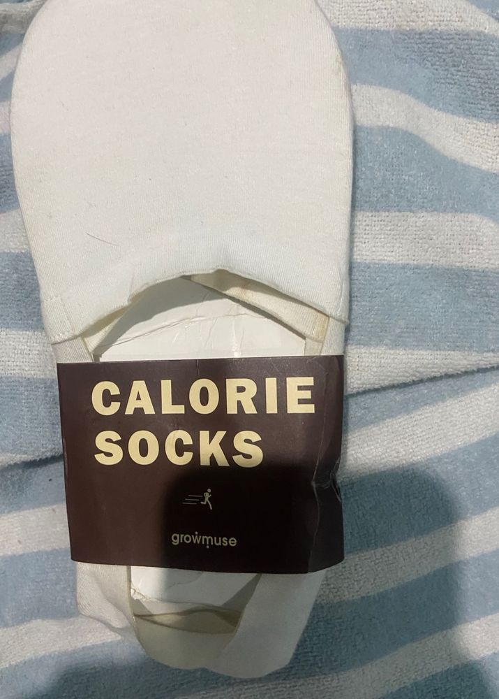 Growmuse Calorie Socks - White
