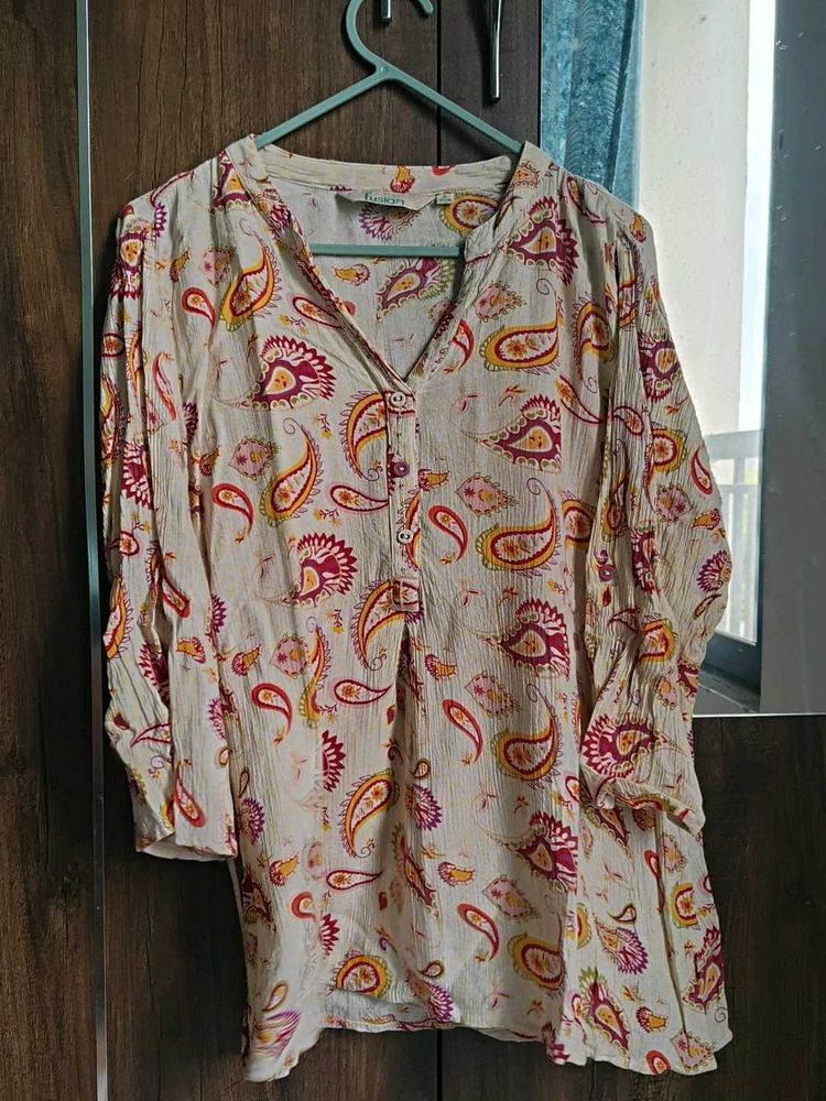 Boho Paisley Print Kurta
