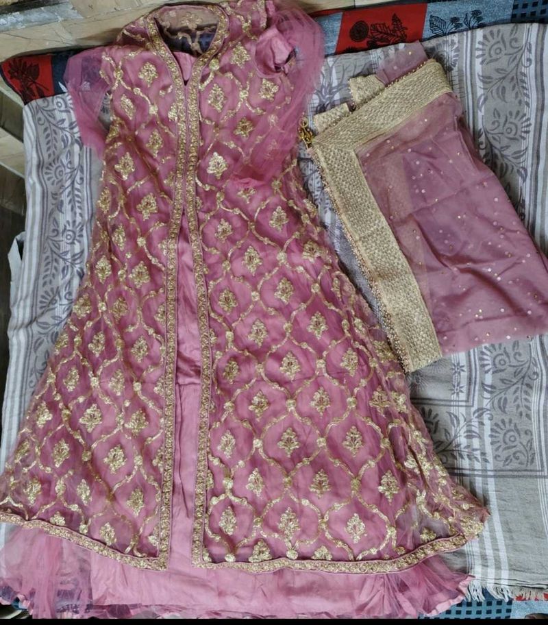 Beautiful Pink Embroidered gown