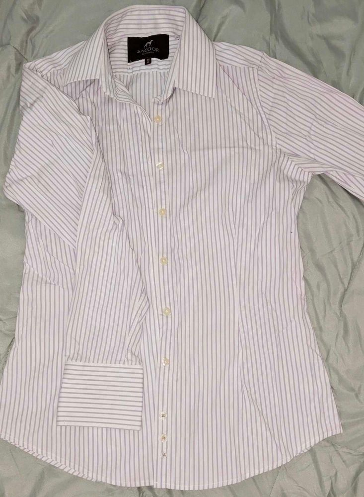 Classic Striped Button-Down Shirt