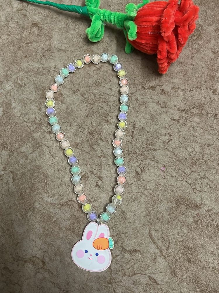 Cute Bunny Beaded Necklace