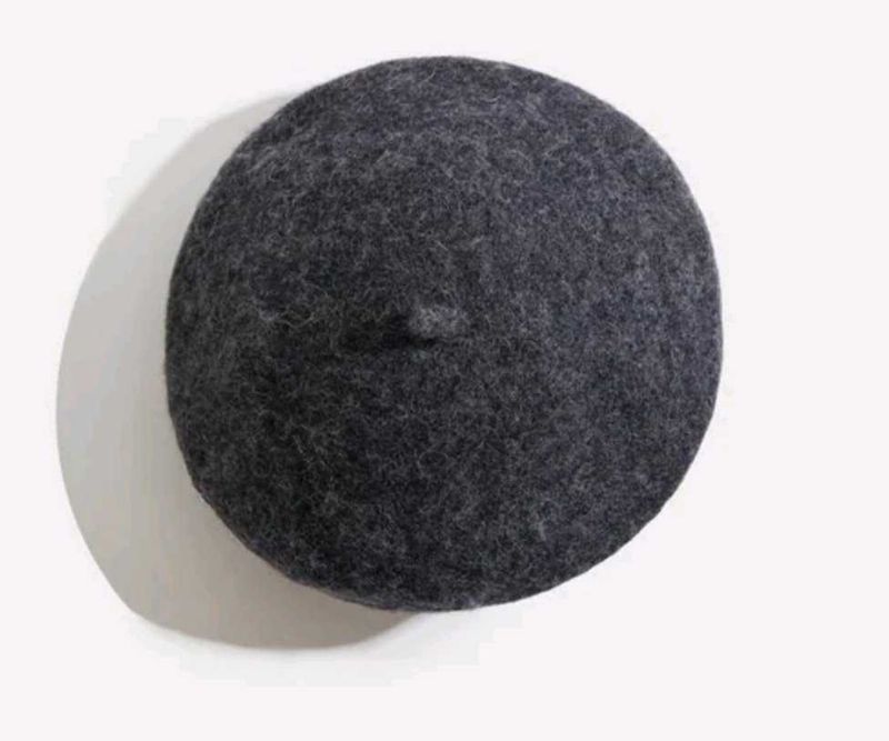 Gray Beret Hat