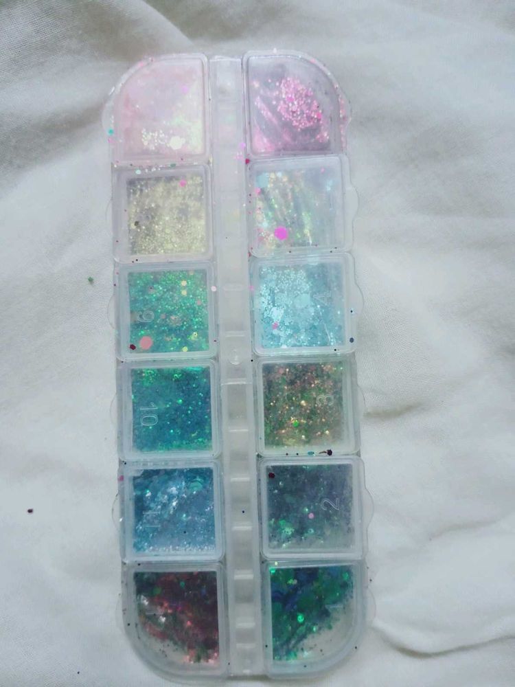 Chrome &amp; Sparkling Glitter Set