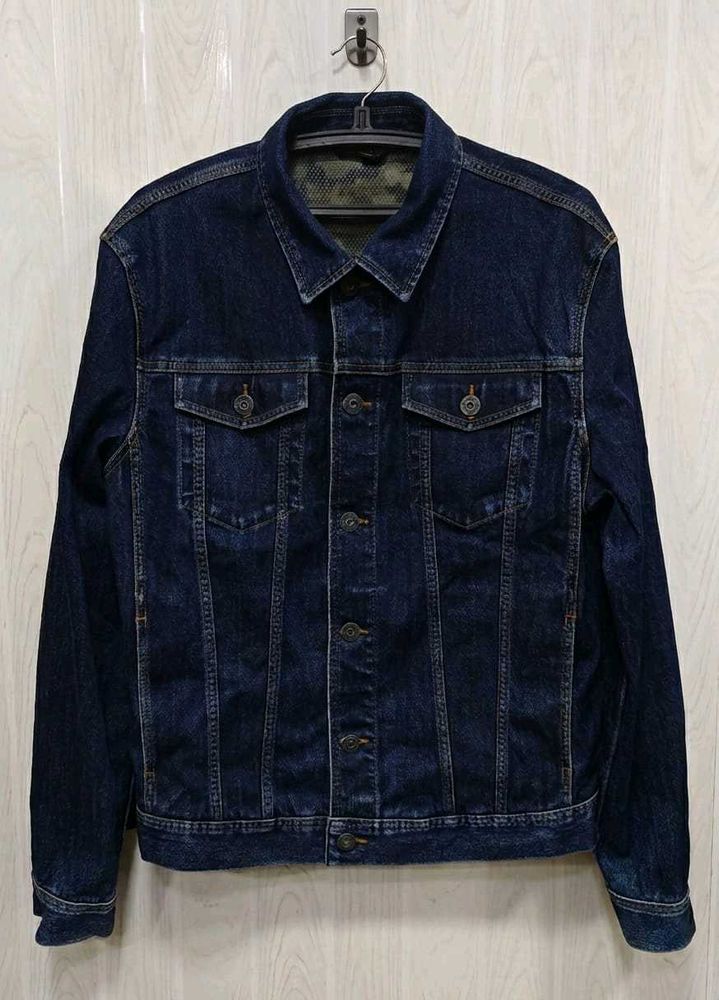 Jack &amp; Jones Men’s Dark Blue Denim Jacket