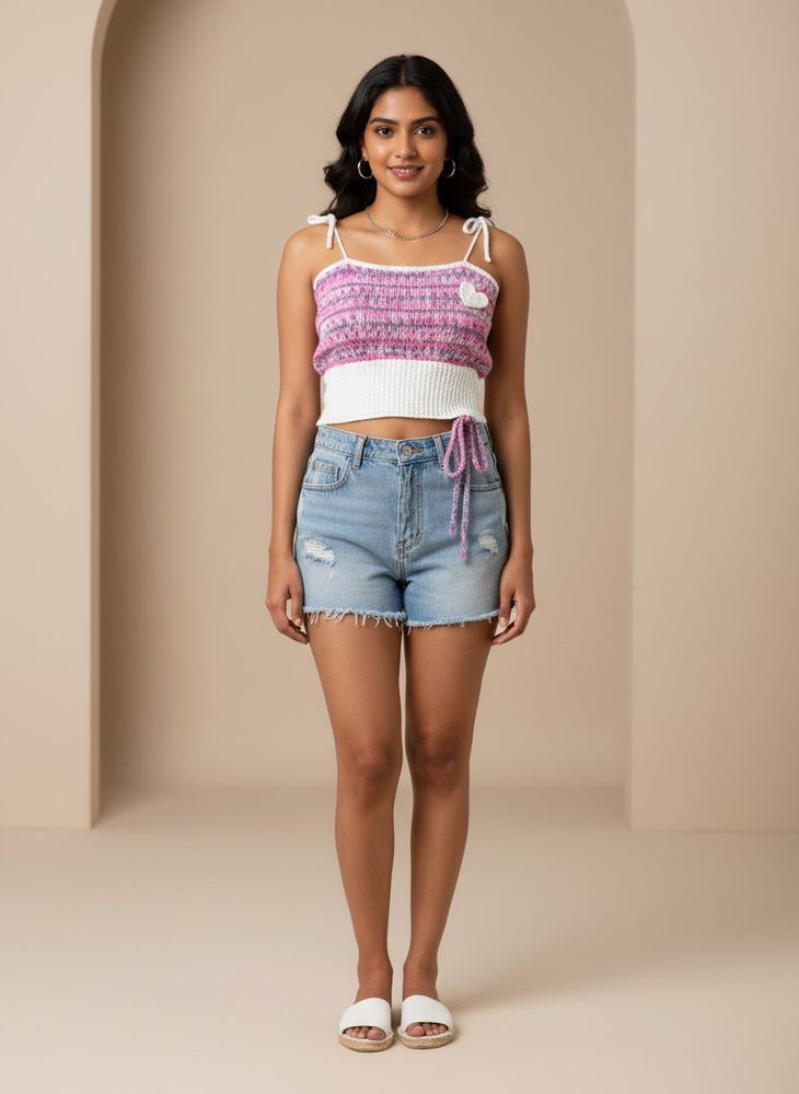 Handmade Knitted Crop Top