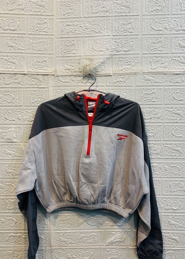 🇯🇵Reebok imported Colorblock Cropped Hoodie