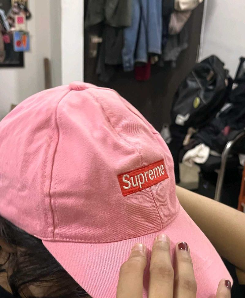 Pink Supreme Baseball Cap