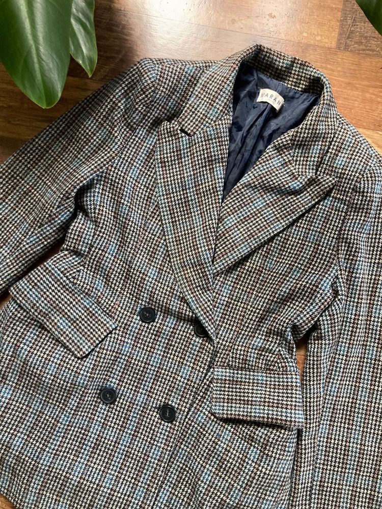 Vintage Plaid Blazer