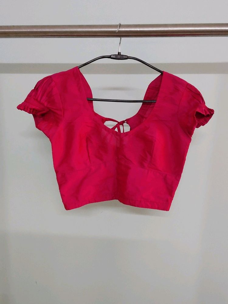 Puff Sleeve Blouse With Latkans