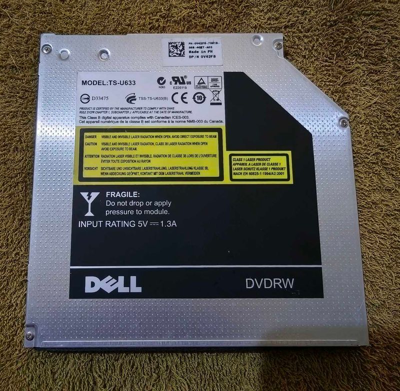 Dell TS-U633 Slim Internal DVD-RW Optical Drive
