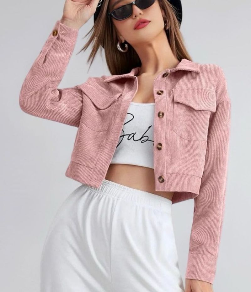 New Smokly Corduroy Cropped Jacket