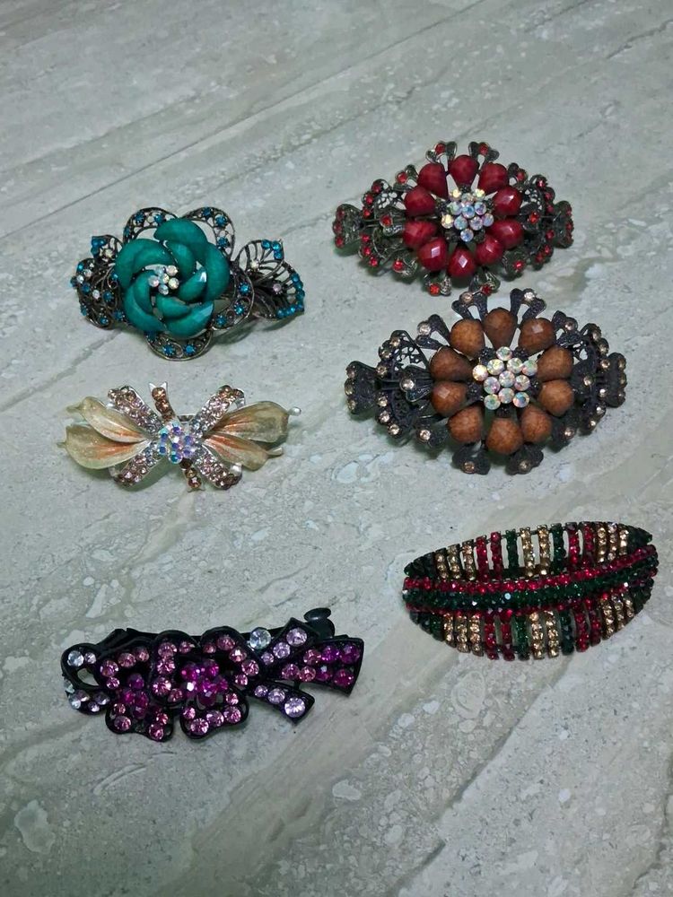 Sparkling Hair Clips Set