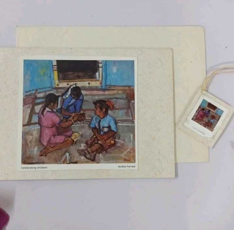 Greeting Card Blank With Matching Gift Tag