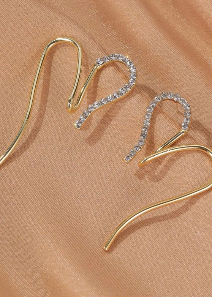 Elegant Dangle Earrings with Crystals