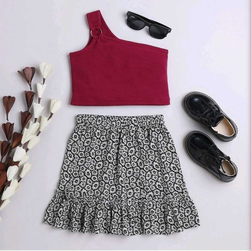 Girls' Top &amp; Skirt Set