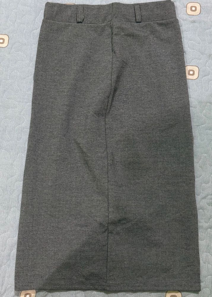 Classic Grey Pencil Skirt