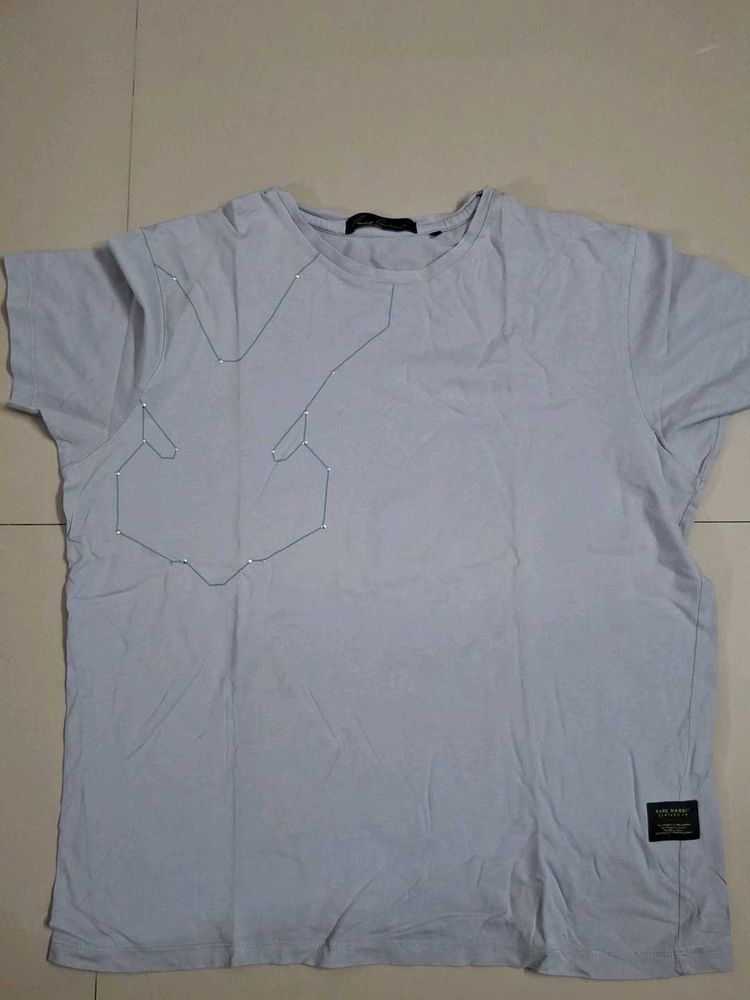 Light Blue Graphic T-Shirt