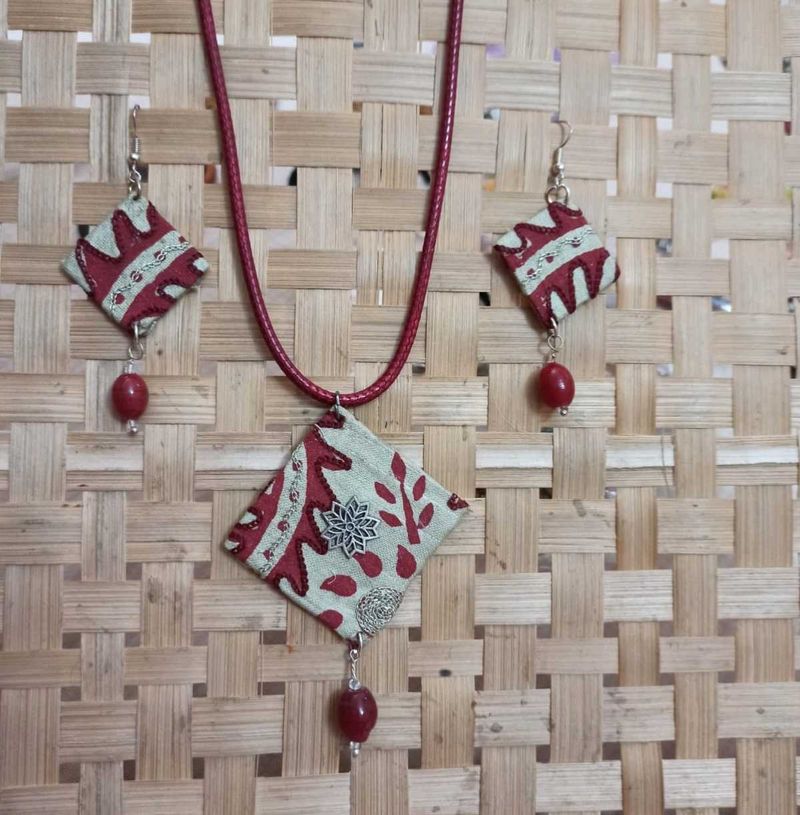Fabric Jewelry Set