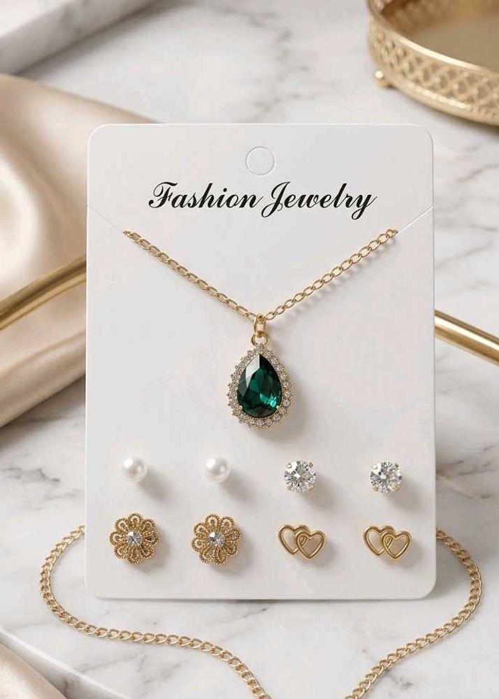 Fashion Jewelry Set: Necklace &amp; Earrings