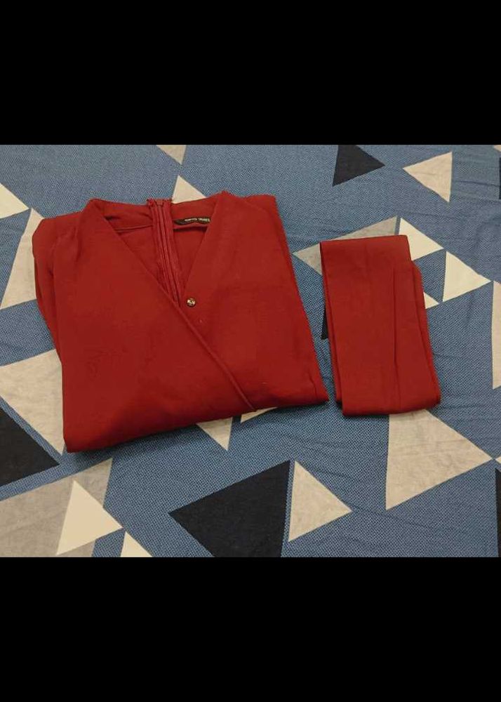 Red Jumpsuit &amp; Pants Set✨