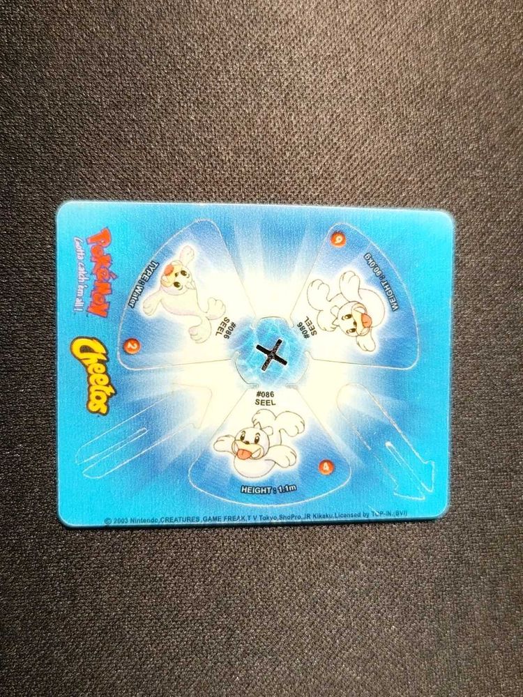 Cheetos Pokemon Twister collectible SEEL