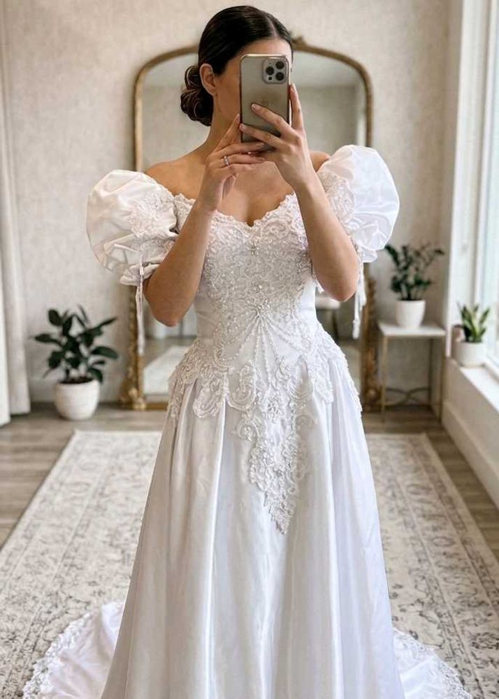 Beautiful vintage bridal gown