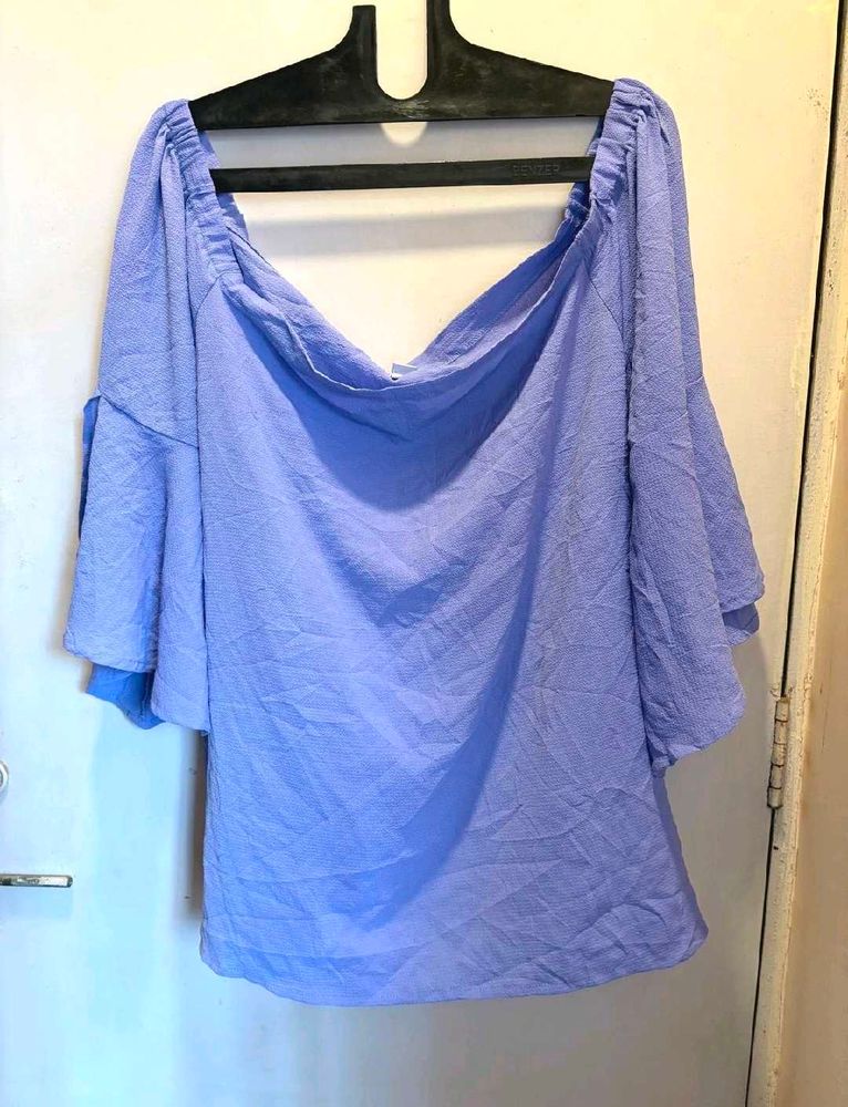 Lavender Off-Shoulder Top