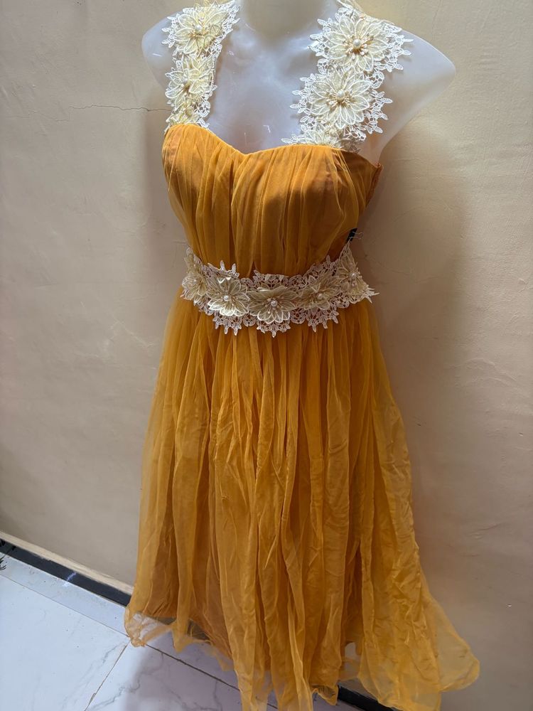midi western  dress