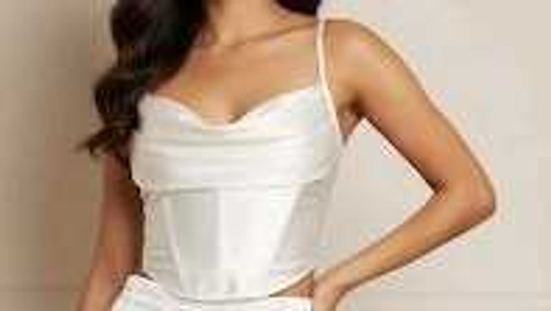 Elegant White Corset Top