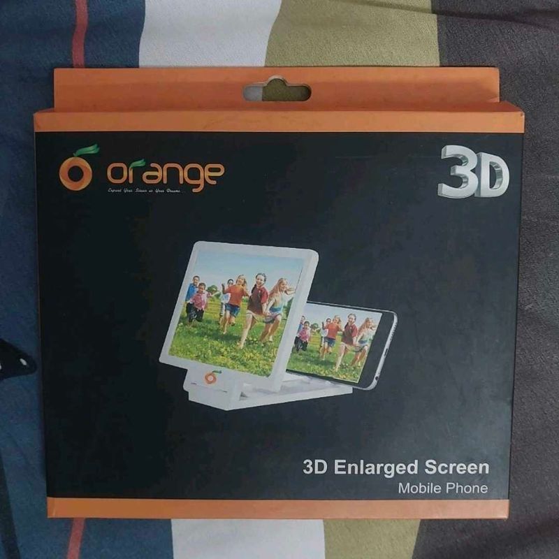 Orange 3D Enlarged Screen for Mobile