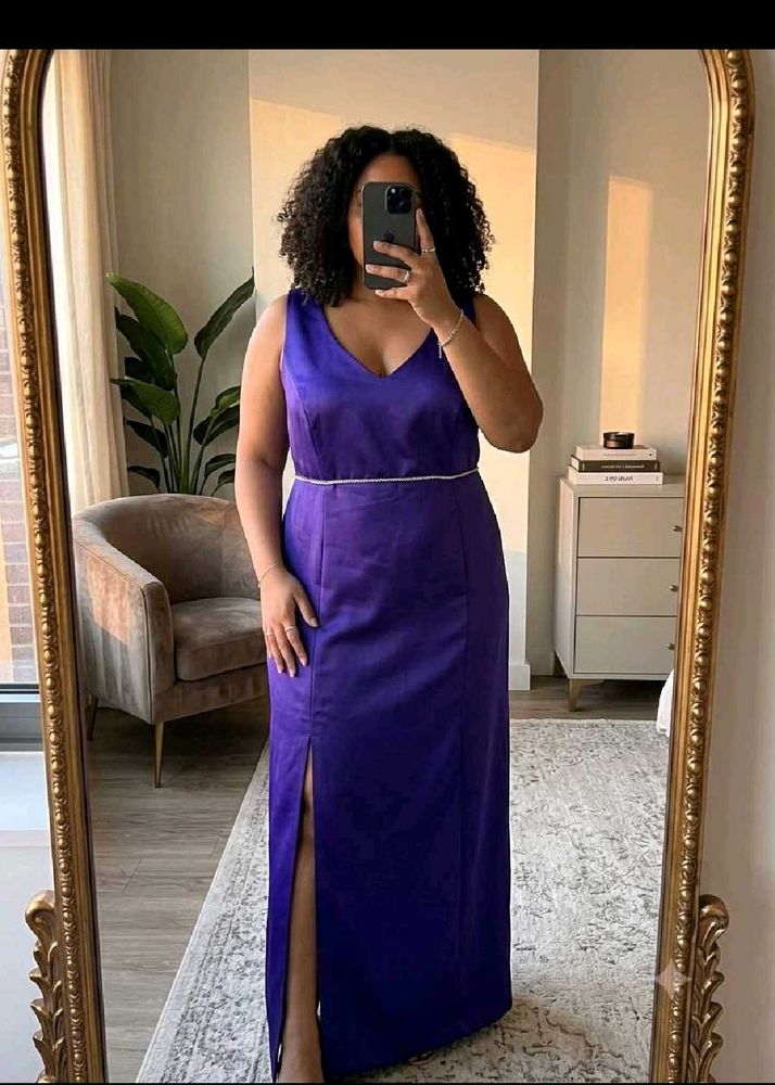 Elegant Purple Maxi Dress