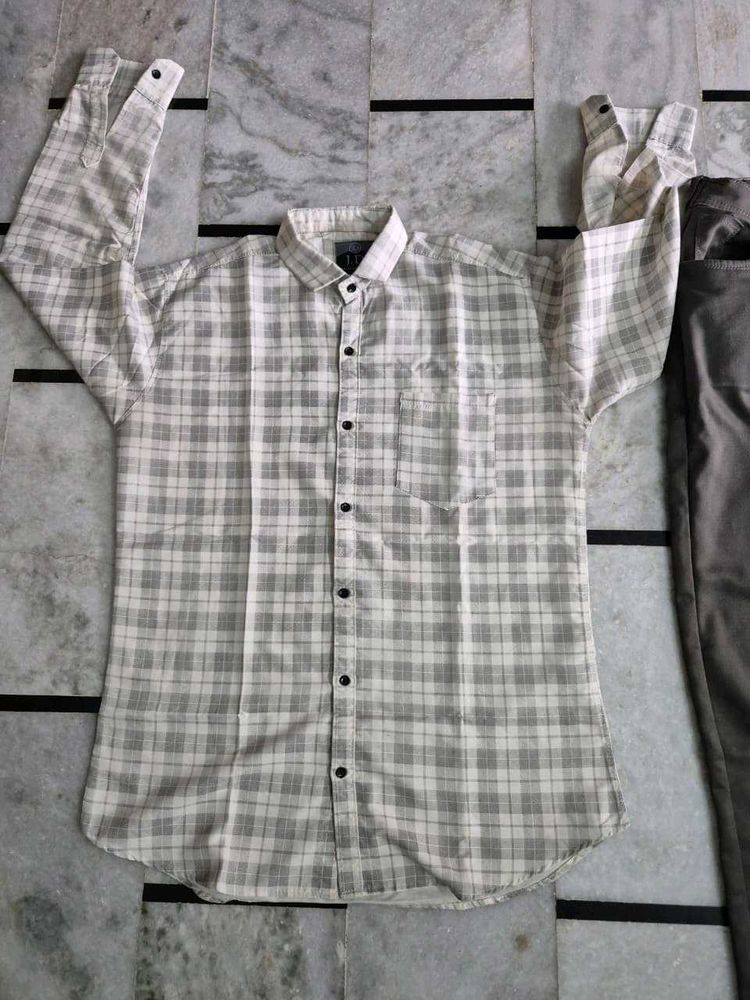 Men's Checked Casual Shirt with pant