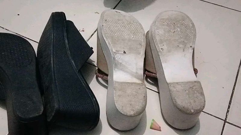 Platform Wedge Sandals one is brown and black two