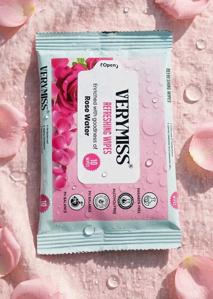 VeryMiss Refreshing Rose Water Wipes