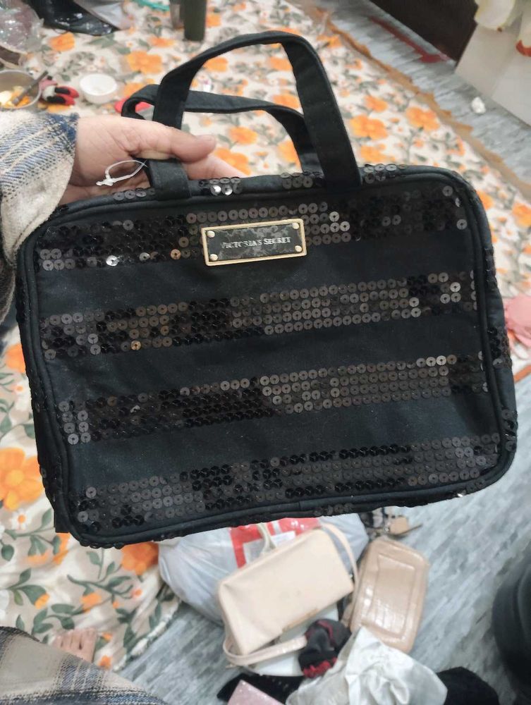 Victoria's Secret Sequin Cosmetic Bag
