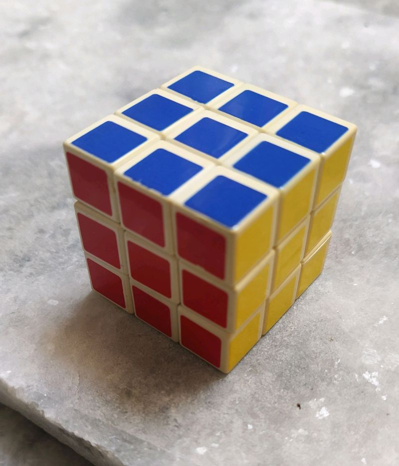 Mini Rubic's cube; can fit in your hand easily