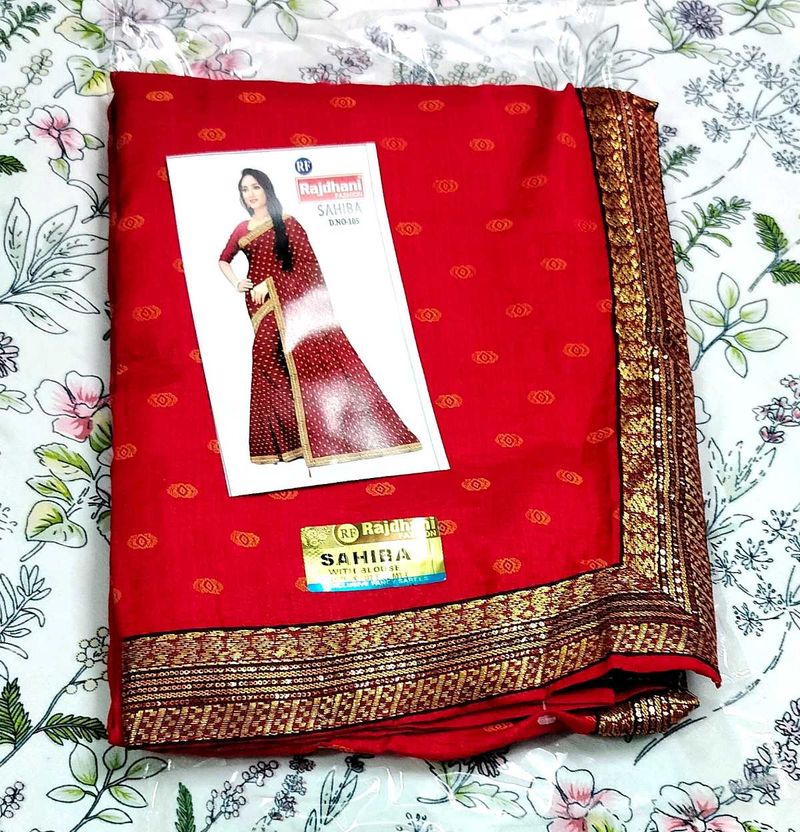 NEW RED SAREE