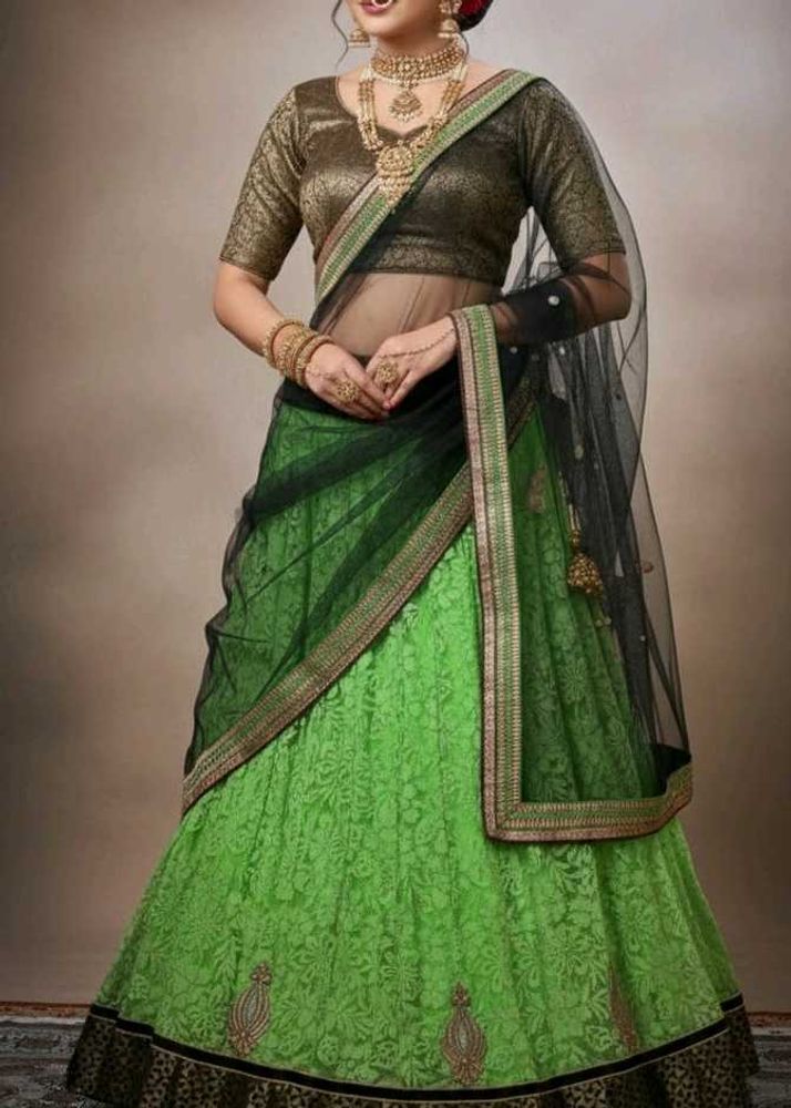 Green 💚 Lehenga +Choli + Dupatta