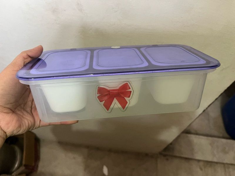 3 Compartment Food Container