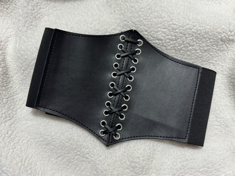 Black Elastic fabric women Corset Belt