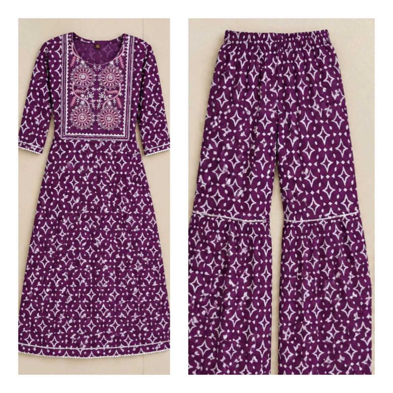 Beautiful Purple Kurta Set