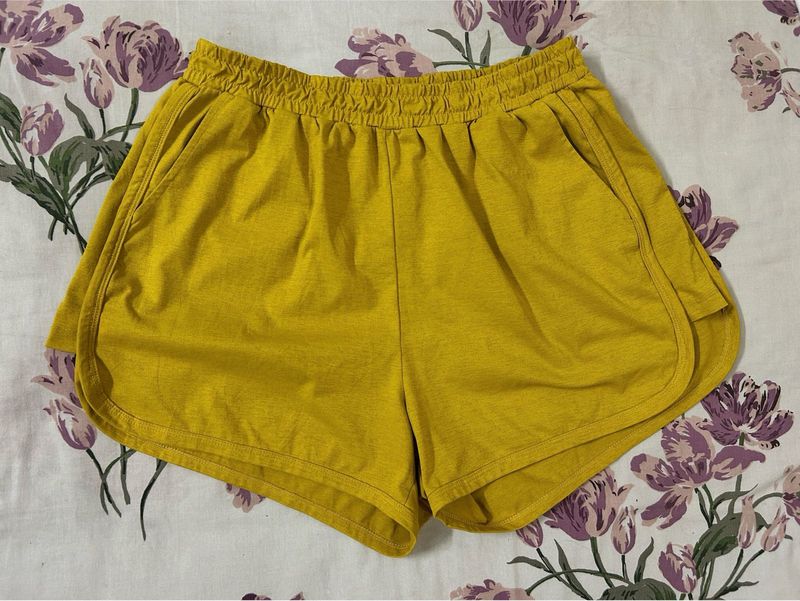 Comfortable Yellow Athletic Shorts